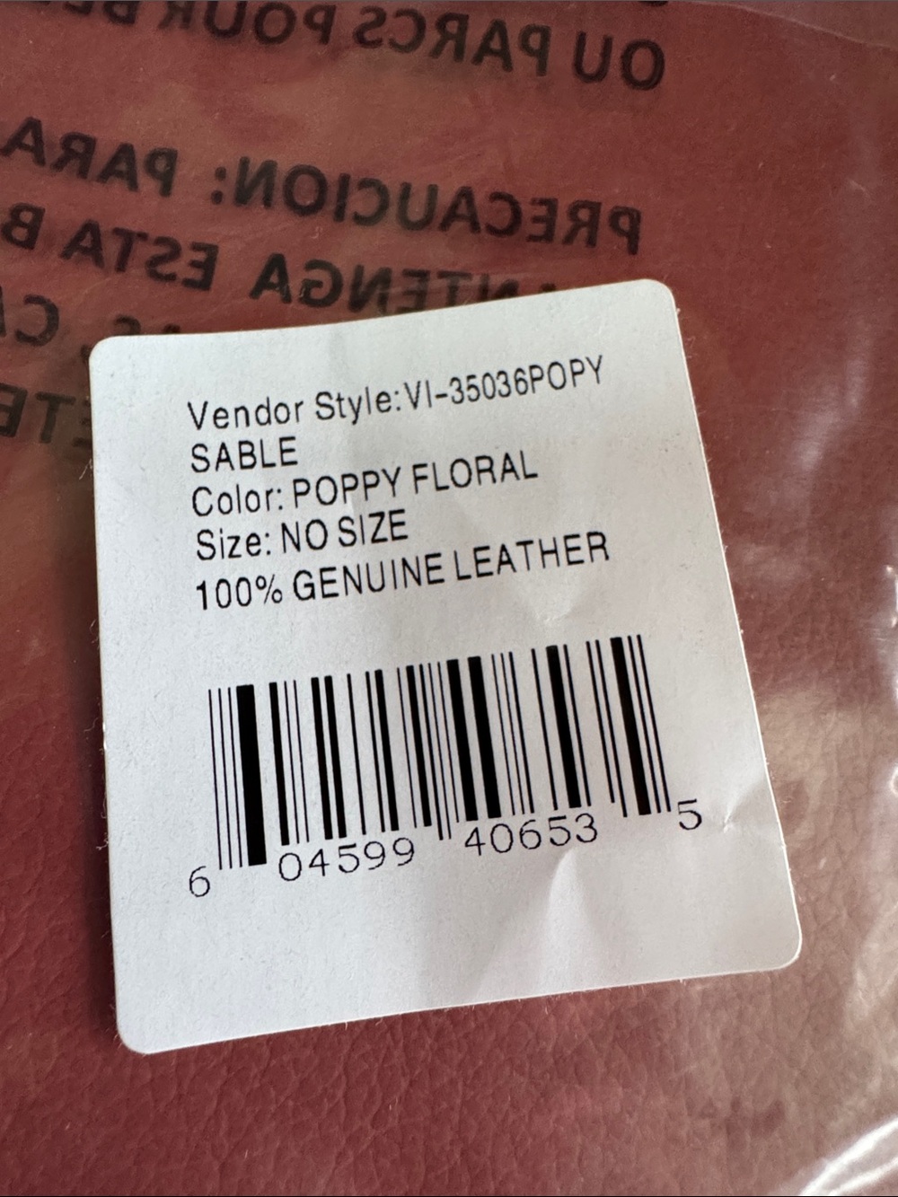 NWT Hobo Sable Clutch Wristlet Poppy Floral Leather Purse Handbag - Picture 6 of 7